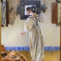 ALMA TADEMA LAURA THERESA KNOCK AT DOOR 1897 MANCHESTER
