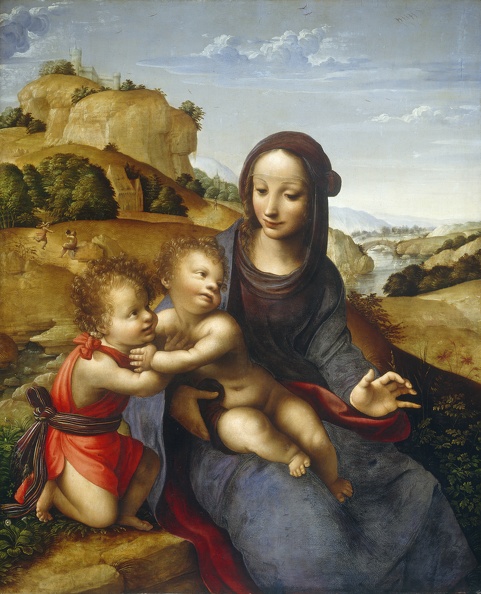 ALMEDINA FERNANDO YANEZ DE LA MADONNA AND CHILD WITH INFANT ST. JOHN C1505 NGA 447