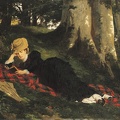BENCZUR GYULA WOMAN READING IN FOREST GOOGLE