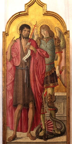 BENVENUTO DI GIOVANNI ST. JOHN BAPTIST AND ST. MICHAEL