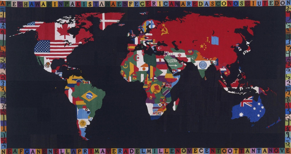 BOETTI ALIGHIERO MAP OF WORLD MET