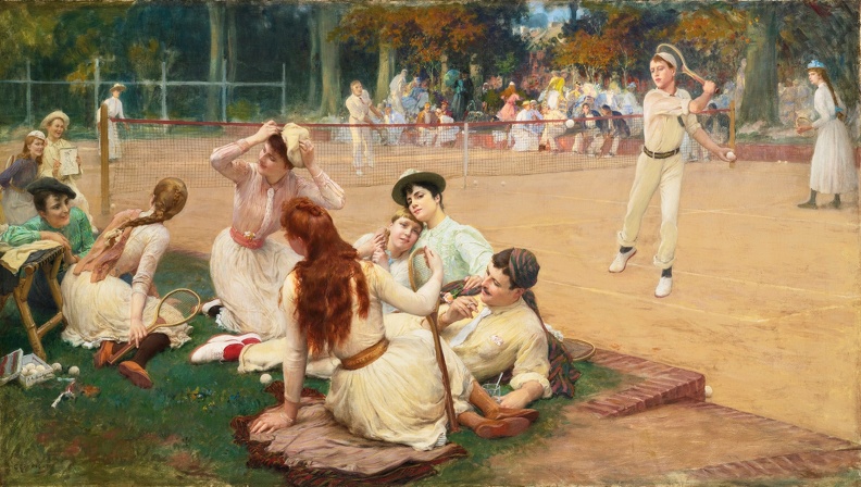 BRIDGMAN FREDERICK ARTHUR 1891 LAWN TENNIS CLUB