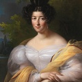 BRUNE AIMEE LADY IN WHITE FROCK 1830