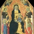 BULGARINI BARTOLOMMEO VIRGIN AND CHILD ENTHRONED BETWEEN FOUR ANGELS MARTYR AND ST. JOHN BAPTIST 1340 45 TH BO