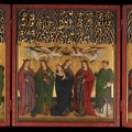 BURG WEILER ALTAR TRIPTYCH ALTARPIECE VIRGIN AND CHILD AND STS ME