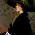 CABOT PERRY LILLA GREEN HAT 1913