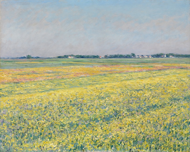 CAILLEBOTTE GUSTAVE PLAIN OF GENNEVILLIERS YELLOW FIELDS GOOGLE