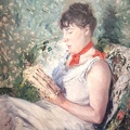 CAILLEBOTTE GUSTAVE PRT OF FEMME ASSISE LISANT CARCA
