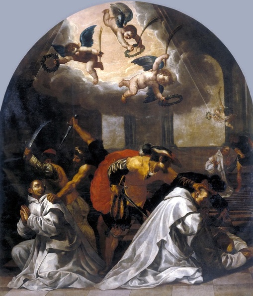 CARDUCHO VICENTE MARTYRDOM OF FOUR MONKS IN MONASTERIES ROERMOND 1632 PRADO