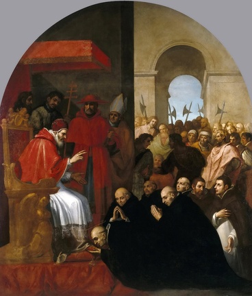 CARDUCHO VICENTE ST. BRUN HIS COLLEAGUES AT RECEPTION URBANA II 1626 1632 PRADO