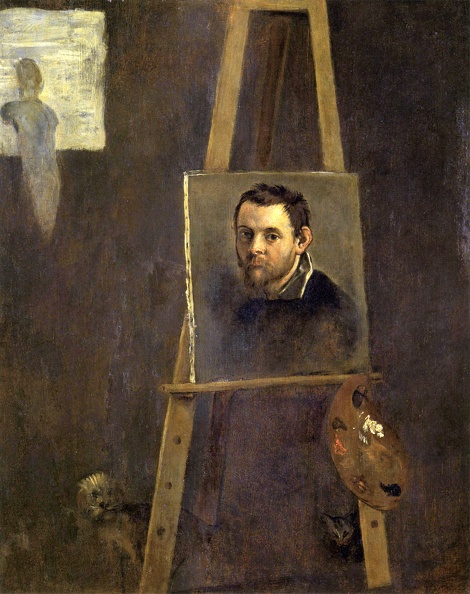 CARRACCI ANNIBALE PRT OF SELF ON EASEL