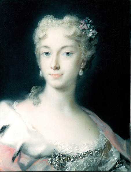CARRIERA ROSALBA PRT OF MARIA THERESA ARCHDUCHESS OF HABSBURG 1717 1780 GOOGLE DRESDA