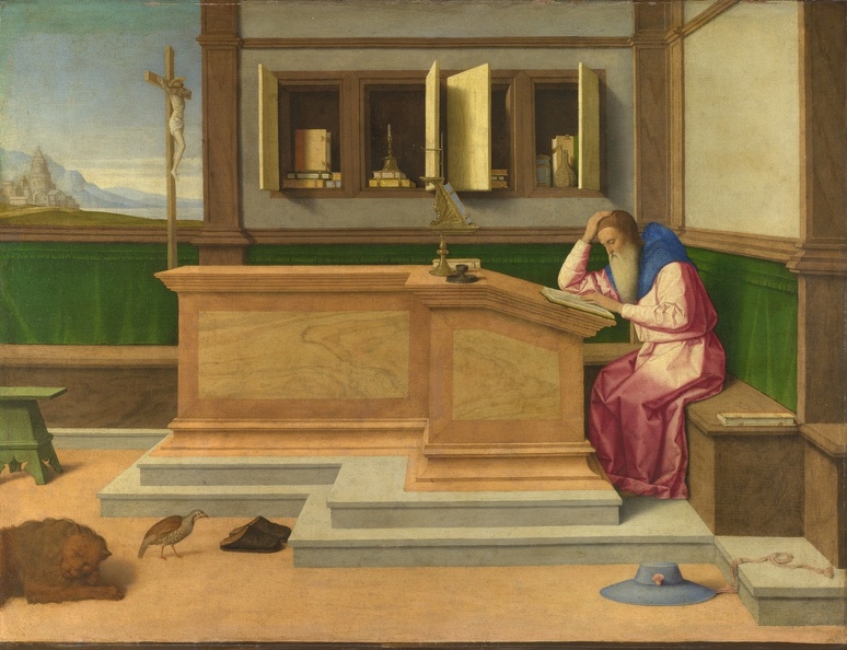 CATENA VINCENZO ST. JEROME IN HIS STUDY LO NG