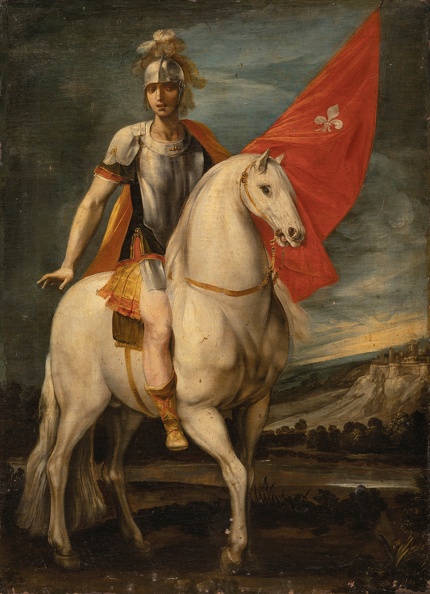 CESARI GIUSEPPE CAVALIERI D ARPINO ST. LOUIS OF TOULOUSE ON HORSE