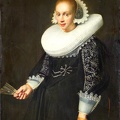 COOL JAN DAMEN PRT OF YOUNG WOMAN FAN 1636 RIJK