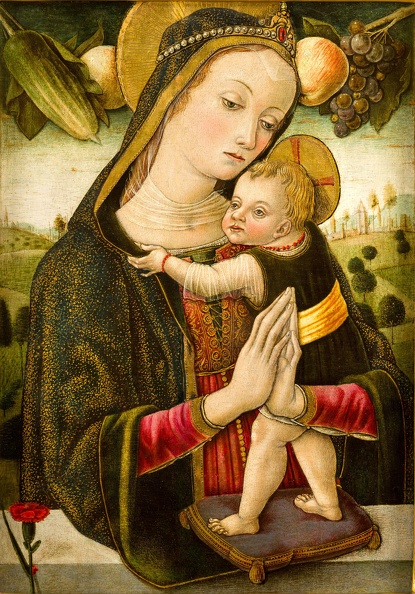 CRIVELLI VITTORE MADONNA AND CHILD WITH CLOVE