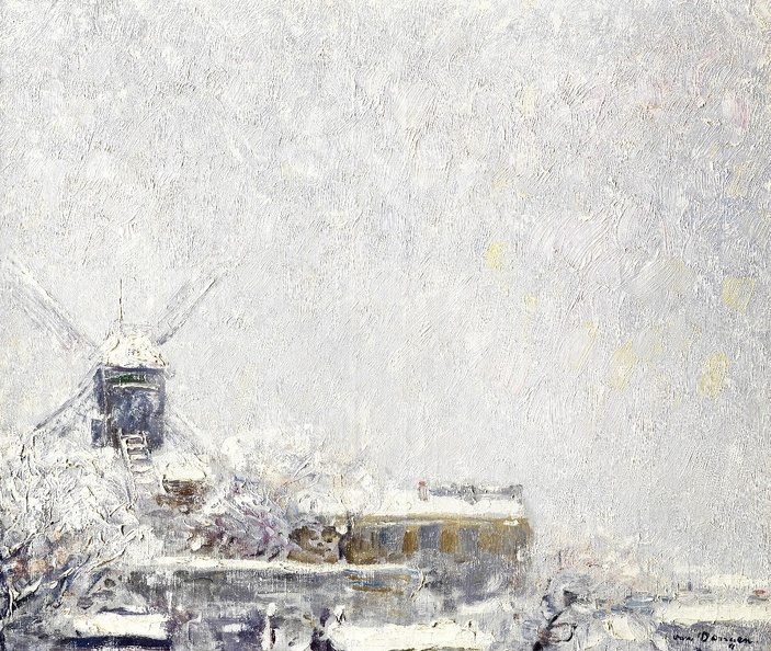 DONGEN KEES VAN MOULIN DE LA GALETTE IN SNOW 1904
