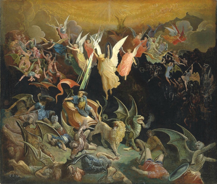 DORE GUSTAVE FALL OF REBEL ANGELS 1871 72