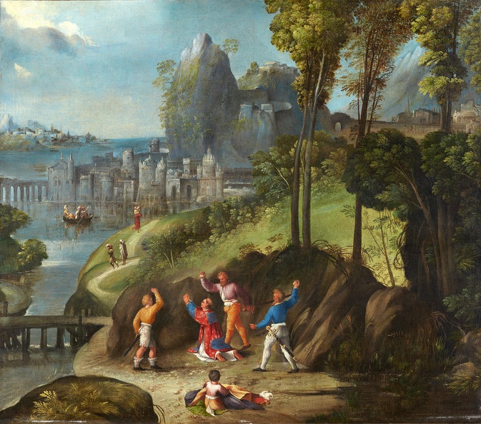 DOSSI DOSSO STONING OF ST. STEPHEN 1525 TH BO