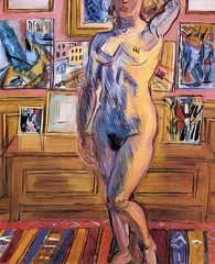 DUFY RAOUL STANDING NUDE IN STUDIO 1944