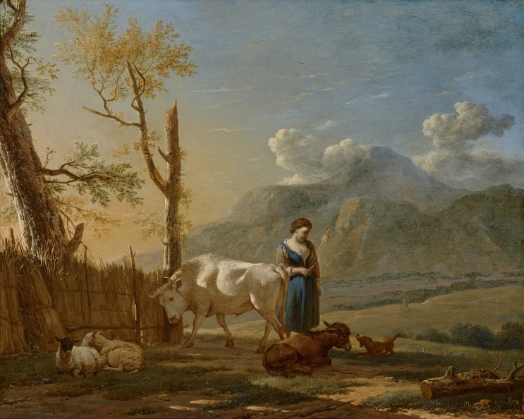 DUJARDIN KAREL LANDSCAPE WITH SHEPHERDESS MAUR
