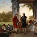 DUNSMORE JOHN WARD WASHINGTON AND LAFAYETTE AT MOUNT VERNON 1784 HOUSE IN WASHINGTON MET