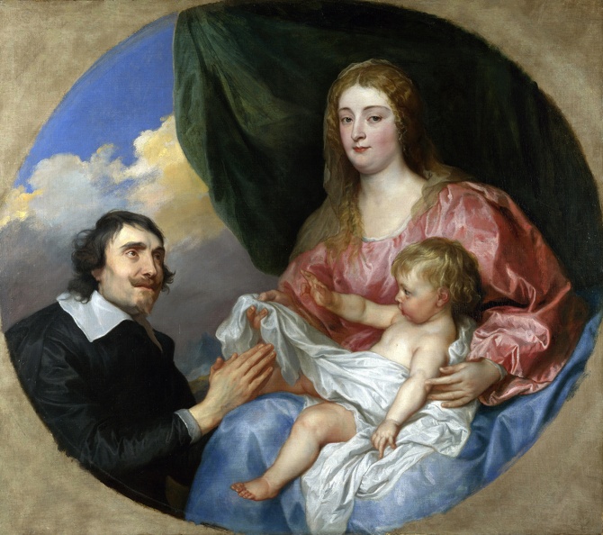 DYCK ANTHONY VAN PRT OF ABBE SCAGLIA ADORING VIRGIN AND CHILD 1634 35 LO NG