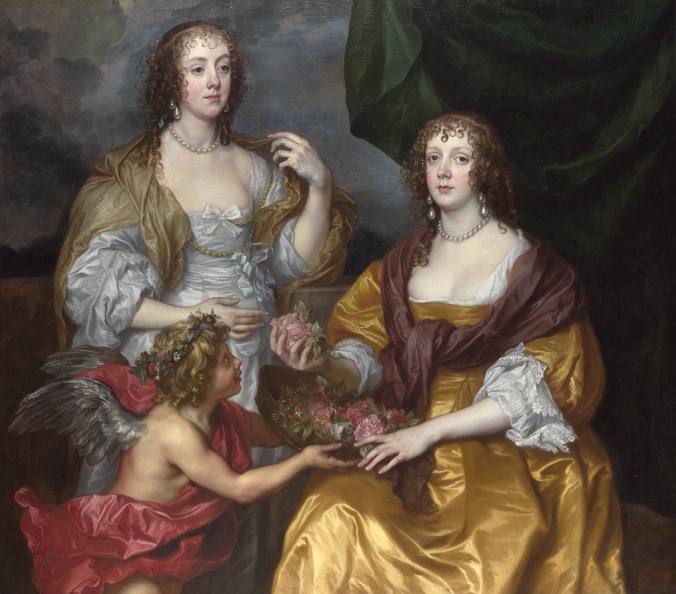 DYCK ANTHONY VAN PRT OF LADY ELIZABETH THIMBELBY AND HER SISTER LO NG