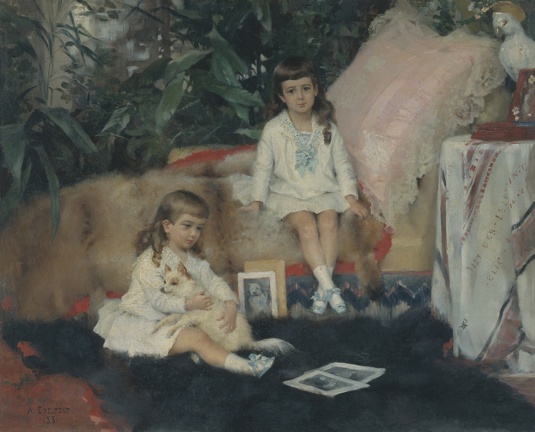 EDELFELT ALBERT PRT OF GRAND DUKES BORIS AND KIRILL VLADIMIROVICH AS CHILDREN 1881