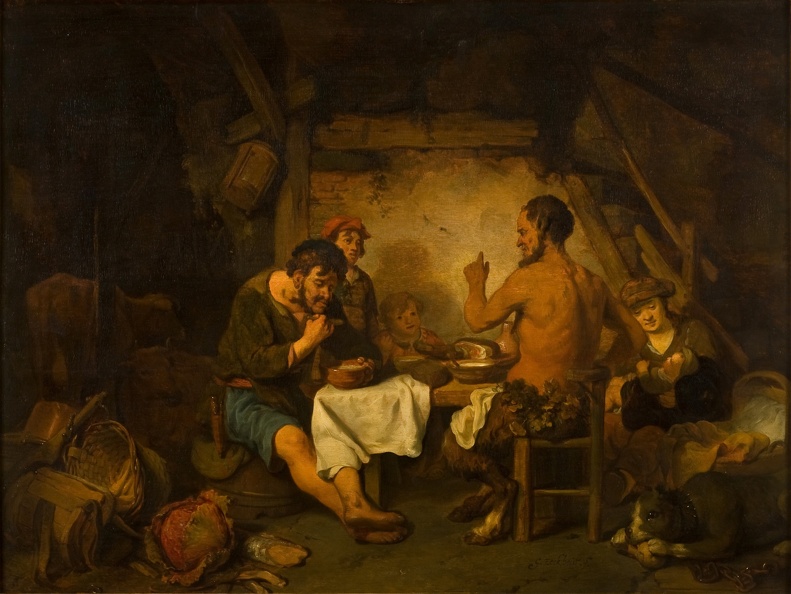 EECKHOUT_GERBRAND_VAN_DEN_STORY_OF_FARMER_AND_SATYR_FROM_AISOPUS_FABLES_NATIONAL.JPG