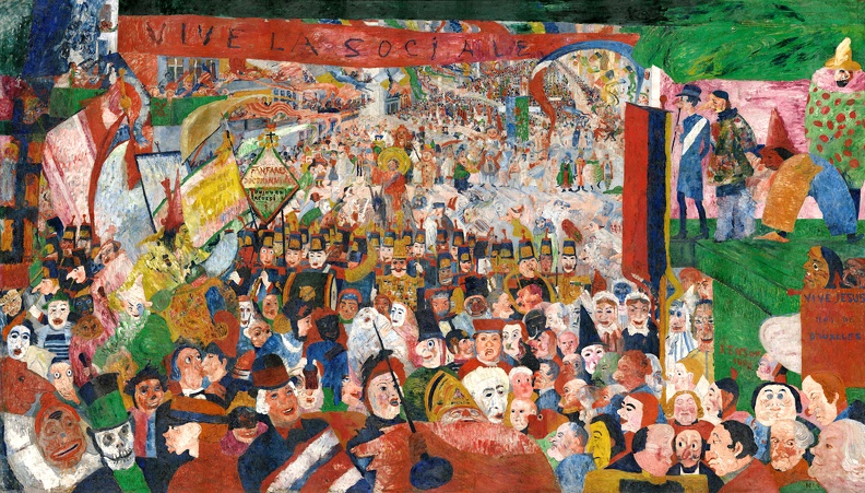 ENSOR JAMES CHRIST S ENTRY INTO BRUSSELS IN 1889 ROYAL