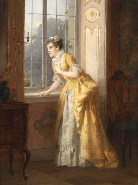 ERDMANN OTTO YOUNG LADY AT WINDOW