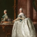 ERIKSEN VIGILIUS CATHERINE II IN FRONT OF MIRROR BY 1762 4 HERMITAGE