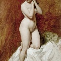 ETTY WILLIAM NUDE POINTING HER HAIR