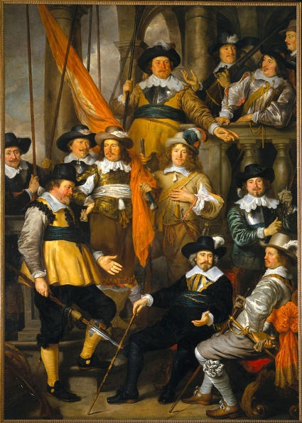 FLINCK GOVERT KLOVENIERSDOELEN COMPANY CAPTAIN ALBERT BAS AND LIEUTENANT LUCAS CONIJN 1645 RIJK