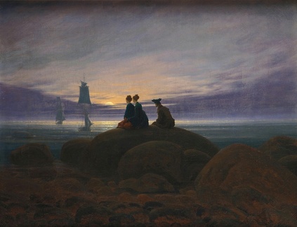 FRIEDRICH CASPAR DAVID MOONRISE OVER SEA 1822