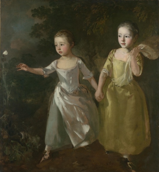 GAINSBOROUGH THOMAS PRT OF PAINTERS DAUGHTERS CHASING BUTTERFLYHD