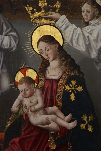 GALLEGO FERNANDO YOUNG CHILD MADONNA AND ANGELS LOUV