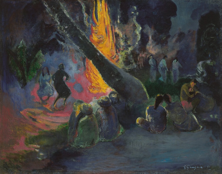 GAUGUIN PAUL UPA UPA FIRE DANCE 1891