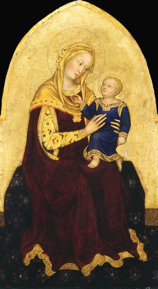 GENTILE DA FABRIANO MADONNA AND CHILD ENTHRONED WANG