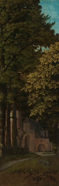 GERARD DAVID VIEW IN FOREST OUTER LEFT WING OF TRIPTYCH C1505 C1515 RIJK