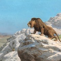 GEROME JEAN LEON LION ON WATCH CLEVE