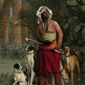 GEROME JEAN LEON NEGRO MASTER OF HOUNDS