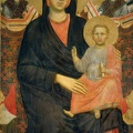 GIOTTO DI BONDONE MADONNA AND CHILD TWO ANGELS 1295 1300 FLORENCE ST. GIOROGIO ALLA COST