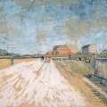 GOGH VINCENT VAN ROAD RUNNING BESIDE PARIS RAMPARTS 1887