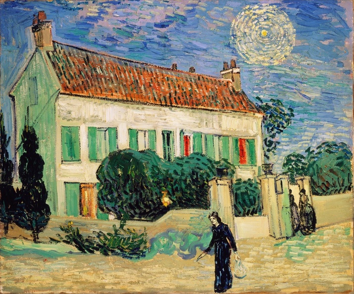 GOGH VINCENT VAN WHITE HOUSE AT NIGHT 1890