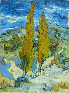 GOGH VINCENT VAN TWO POPLARS IN ALPILLES NEAR ST. R MY CLEVE