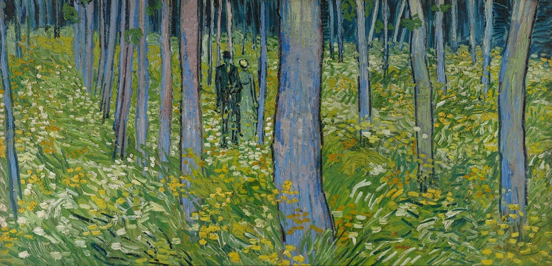 GOGH VINCENT VAN UNDERGROWTH WITH TWO FIGURES 1890