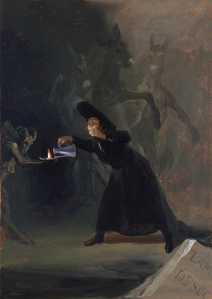 GOYA FRANCISCO JOSE DE SCENE FROM FORCIBLY BEWITCHED LO NG