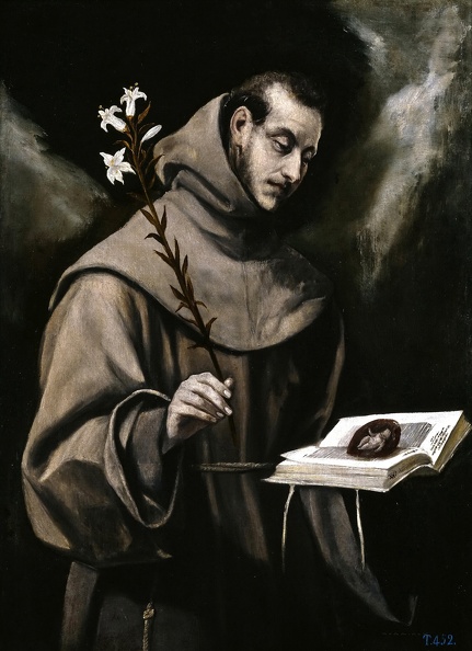 GRECO EL ST. ANTHONY OF PADUA 1577 PRADO